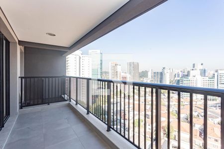 Varanda da Sala de apartamento à venda com 1 quarto, 49m² em Pinheiros, São Paulo