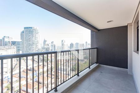 Varanda da Sala de apartamento à venda com 1 quarto, 49m² em Pinheiros, São Paulo