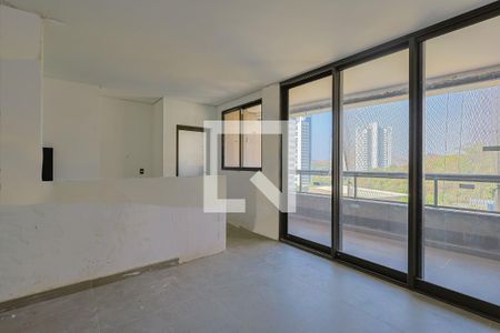 Sala de apartamento à venda com 3 quartos, 115m² em Vila das Flores, Nova Lima