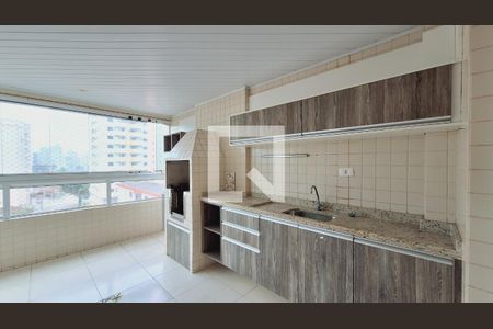 Varanda da sala de apartamento para alugar com 3 quartos, 137m² em Guilhermina, Praia Grande