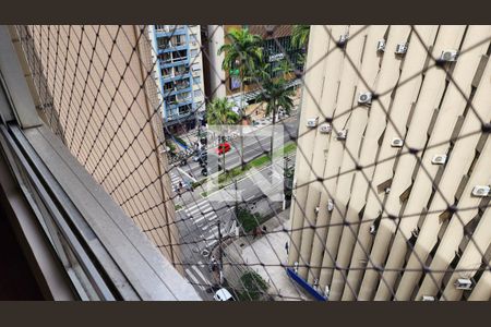 Vista da Sala de apartamento para alugar com 3 quartos, 120m² em Gonzaga, Santos