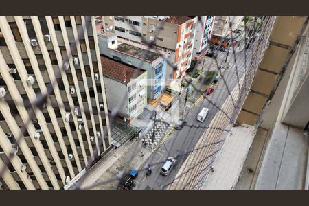 Vista da Sala de apartamento para alugar com 3 quartos, 120m² em Gonzaga, Santos