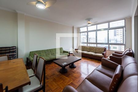 Sala de apartamento para alugar com 3 quartos, 150m² em Gonzaga, Santos