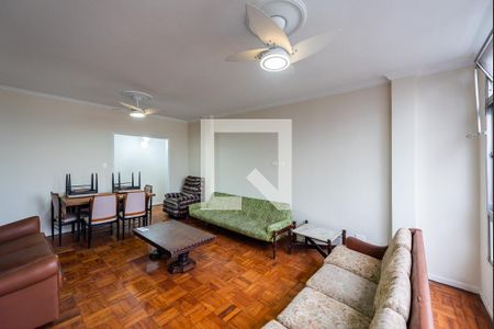 Sala de apartamento para alugar com 3 quartos, 150m² em Gonzaga, Santos