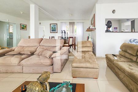 Sala de casa de condomínio para alugar com 5 quartos, 300m² em Jardim Praiano, Guarujá