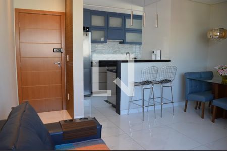 Sala de apartamento à venda com 2 quartos, 56m² em Cabral, Contagem