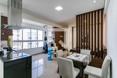 Sala de apartamento para alugar com 1 quarto, 43m² em Loteamento Mogilar, Mogi das Cruzes