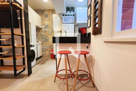 Cozinha de apartamento para alugar com 1 quarto, 30m² em Flamengo, Rio de Janeiro