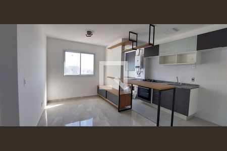 Sala de apartamento à venda com 2 quartos, 47m² em Centro, Santo André