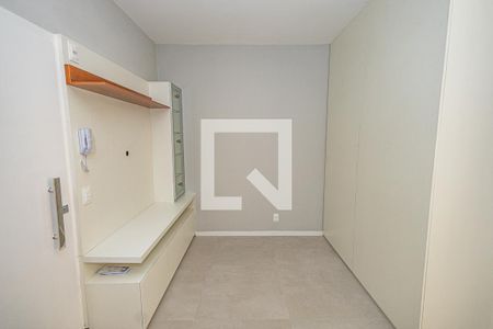 Sala e cozinha americana de apartamento para alugar com 1 quarto, 30m² em Paquetá, Belo Horizonte