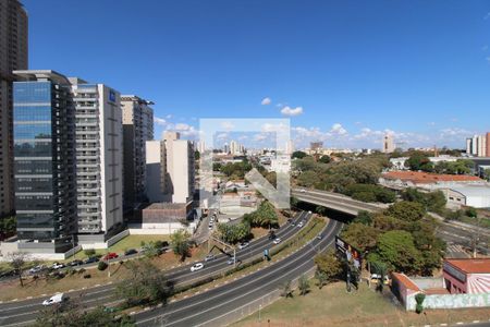 Vista da Sacada da Sala de apartamento à venda com 1 quarto, 55m² em Centro, Campinas