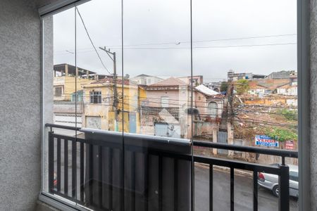 Varanda da Sala de apartamento à venda com 1 quarto, 34m² em Parque Peruche, São Paulo