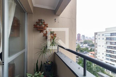 Varanda da Sala de apartamento à venda com 2 quartos, 59m² em Vila Gumercindo, São Paulo