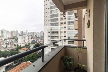 Varanda da Sala de apartamento à venda com 2 quartos, 59m² em Vila Gumercindo, São Paulo