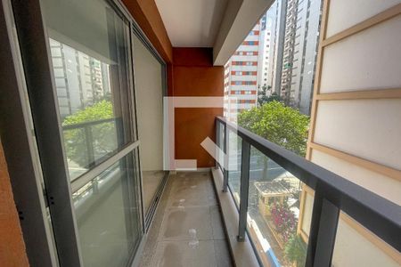 Varanda de kitnet/studio à venda com 1 quarto, 31m² em Jardim Paulista, São Paulo