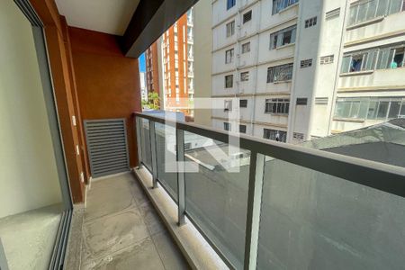 Varanda Sala de kitnet/studio à venda com 1 quarto, 31m² em Jardim Paulista, São Paulo