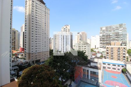 Vista da Varanda Sala/Quarto  de kitnet/studio para alugar com 1 quarto, 29m² em Vila Nova Conceição, São Paulo