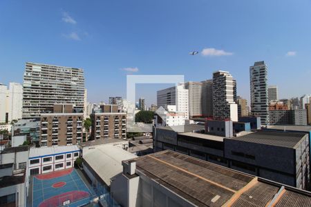 Vista da Varanda Sala/Quarto de kitnet/studio para alugar com 1 quarto, 29m² em Vila Nova Conceição, São Paulo