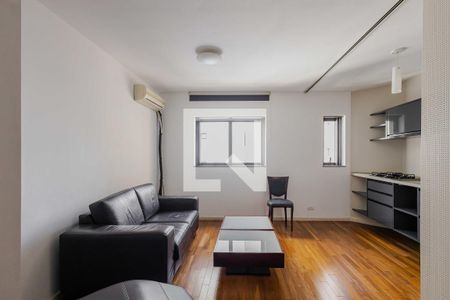 Sala de apartamento à venda com 1 quarto, 50m² em Jardim Paulista, São Paulo