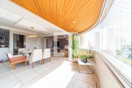 Varanda Gourmet de apartamento à venda com 3 quartos, 127m² em Casa Branca, Santo André