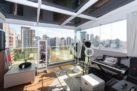 Varanda Quarto Suíte de apartamento à venda com 1 quarto, 97m² em Perdizes, São Paulo