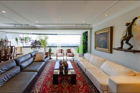 Sala de apartamento à venda com 4 quartos, 218m² em Belvedere, Belo Horizonte