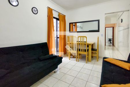 Sala de apartamento para alugar com 1 quarto, 46m² em Guilhermina, Praia Grande