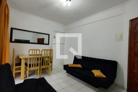 Sala de apartamento para alugar com 1 quarto, 46m² em Guilhermina, Praia Grande