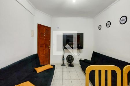 Sala de apartamento para alugar com 1 quarto, 46m² em Guilhermina, Praia Grande