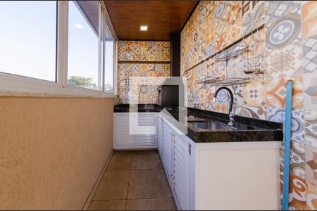 Área gourmet de apartamento à venda com 3 quartos, 140m² em Alto Caiçaras, Belo Horizonte