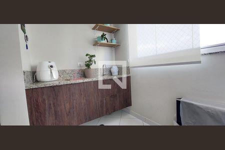 Varanda Sala de apartamento à venda com 2 quartos, 60m² em Campestre, Santo André