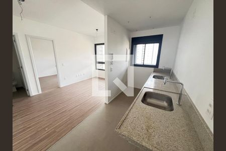 Sala/ cozinha  de apartamento à venda com 1 quarto, 44m² em Vila da Serra, Nova Lima