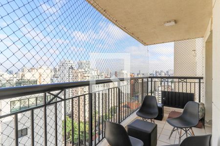 Varanda da Sala de apartamento à venda com 2 quartos, 74m² em Brooklin Paulista, São Paulo