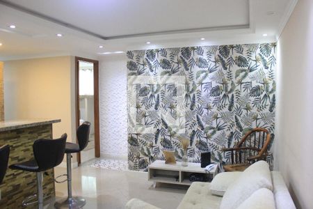 Sala conjugada de apartamento à venda com 2 quartos, 64m² em Parque Cecap, Guarulhos