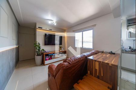 Sala de apartamento à venda com 2 quartos, 122m² em Vila Eldizia, Santo André