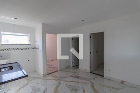 Sala e Cozinha Integrada de apartamento para alugar com 2 quartos, 43m² em Vila Marieta, São Paulo