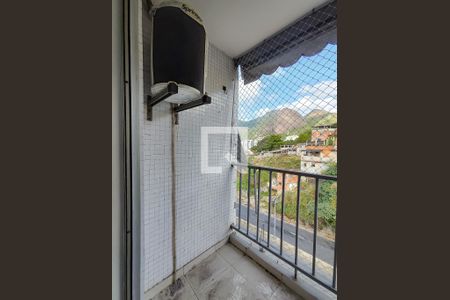 Varanda da Sala de apartamento à venda com 1 quarto, 64m² em Grajaú, Rio de Janeiro