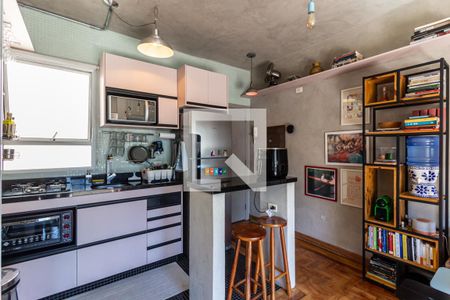 Cozinha de kitnet/studio à venda com 1 quarto, 50m² em Santa Cecília, São Paulo