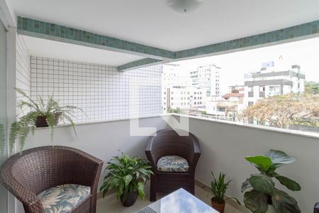 Varanda da sala de apartamento à venda com 2 quartos, 68m² em Castelo, Belo Horizonte