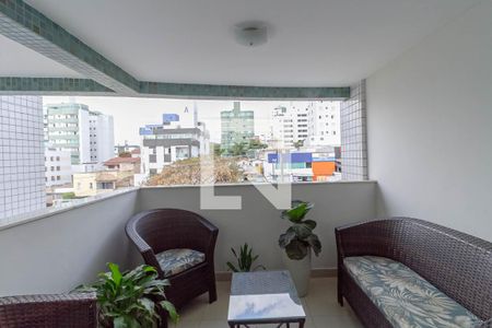 Varanda da sala de apartamento à venda com 2 quartos, 68m² em Castelo, Belo Horizonte