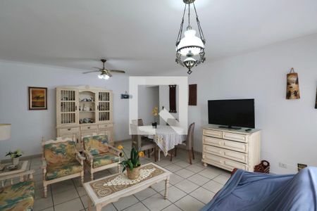 Sala de apartamento para alugar com 3 quartos, 104m² em Vila Alzira, Guarujá