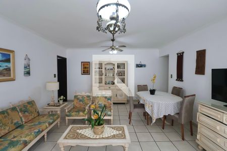 Sala de apartamento para alugar com 3 quartos, 104m² em Vila Alzira, Guarujá