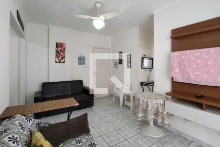 Sala de apartamento para alugar com 1 quarto, 52m² em Vila Caiçara, Praia Grande