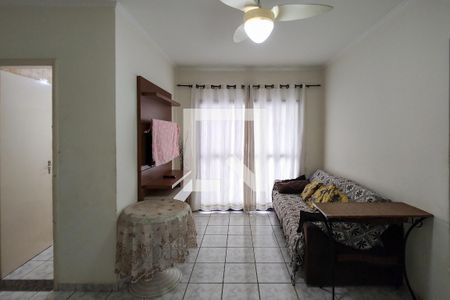 Sala de apartamento para alugar com 1 quarto, 52m² em Vila Caiçara, Praia Grande