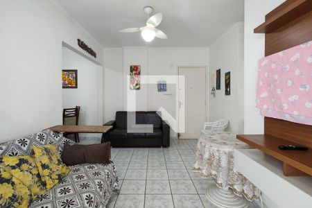 Sala de apartamento para alugar com 1 quarto, 52m² em Vila Caiçara, Praia Grande