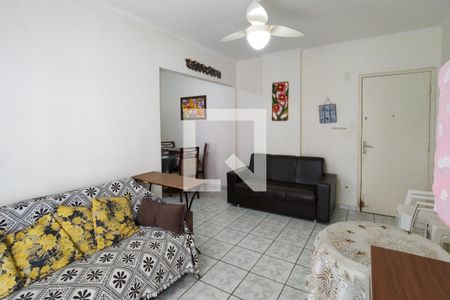 Sala de apartamento para alugar com 1 quarto, 52m² em Vila Caiçara, Praia Grande