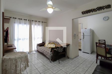 Sala de apartamento para alugar com 1 quarto, 52m² em Vila Caiçara, Praia Grande