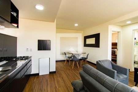 Sala/Cozinha de apartamento à venda com 2 quartos, 54m² em Harmonia, Canoas