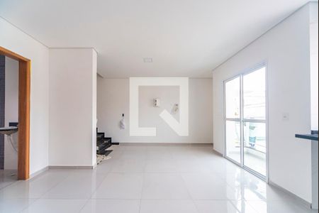 Sala de casa para alugar com 2 quartos, 115m² em Jardim Ocara, Santo André