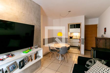 Sala de apartamento à venda com 3 quartos, 75m² em Grajaú, Belo Horizonte